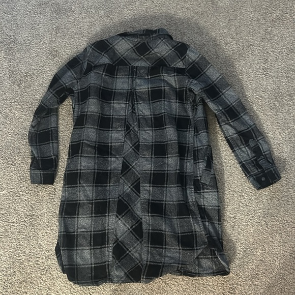 Small Plaid Duluth Trading Co Flannel Dress - Picture 3 of 3